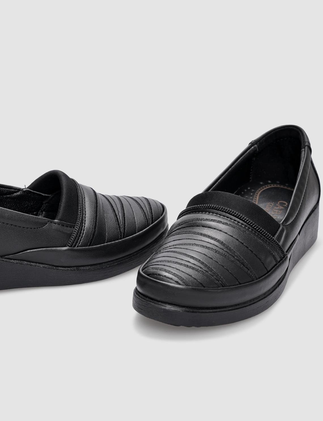 Vegan Deri Siyah Kadın Ayakkabı