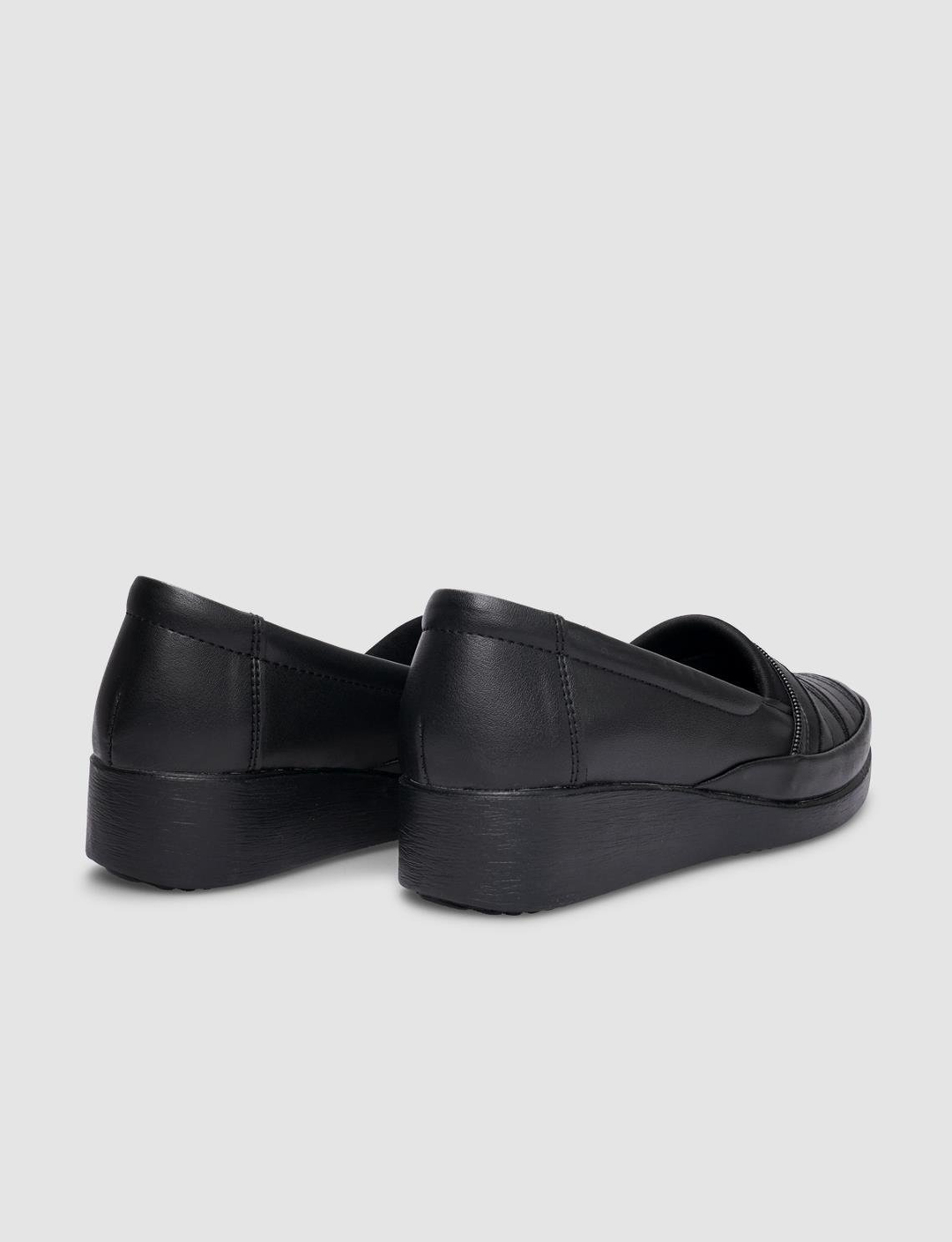 Vegan Deri Siyah Kadın Ayakkabı