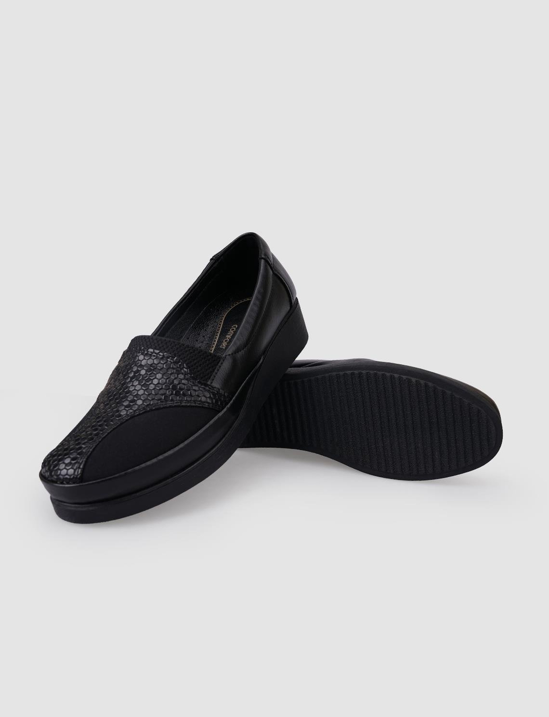 Vegan Deri Siyah Kadın Ayakkabı