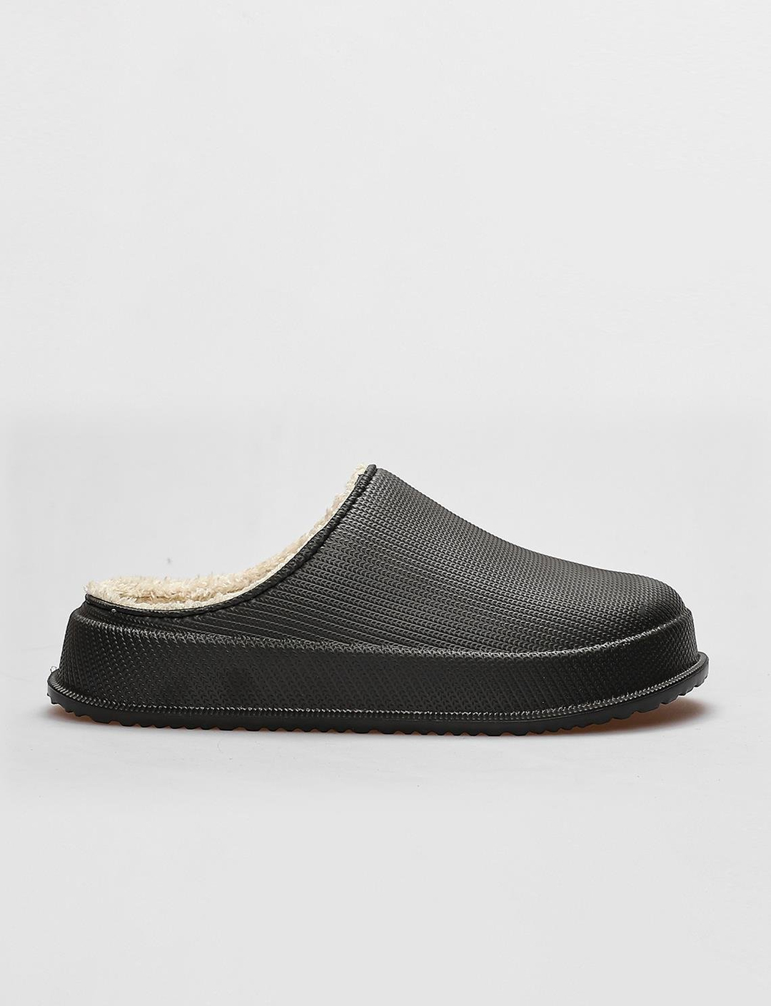 Vegan Deri Siyah Kadın Terlik