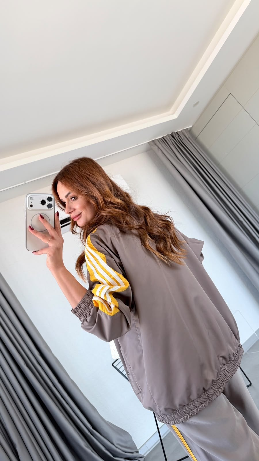 Vizon Şerit Detaylı Yağmurluk Pantolon Takım