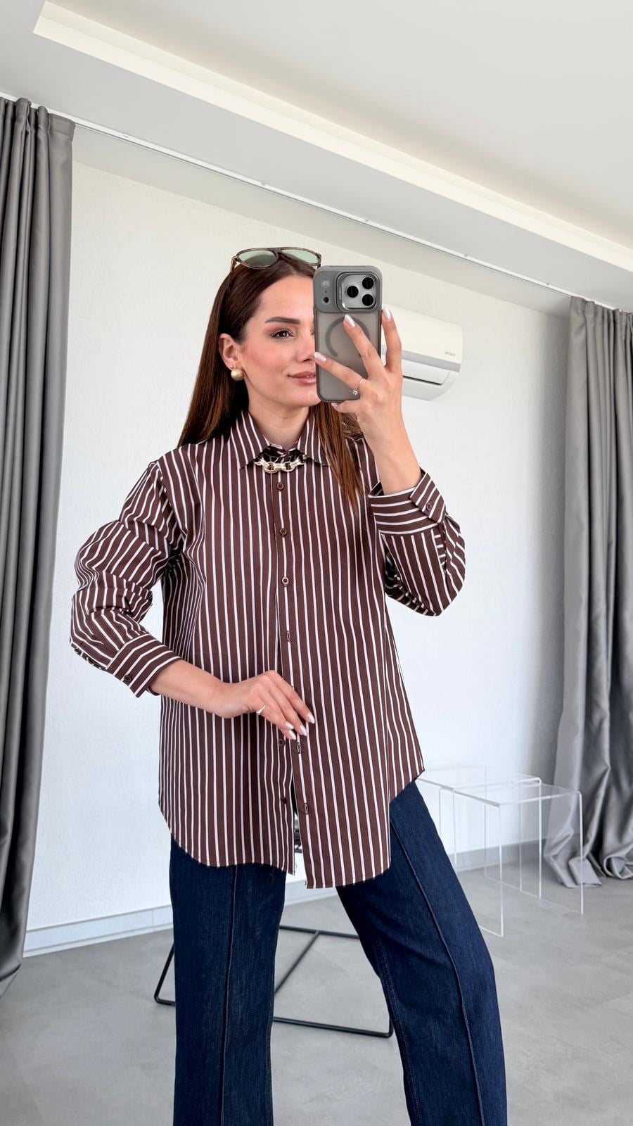 Nancy Çizgili Gömlek