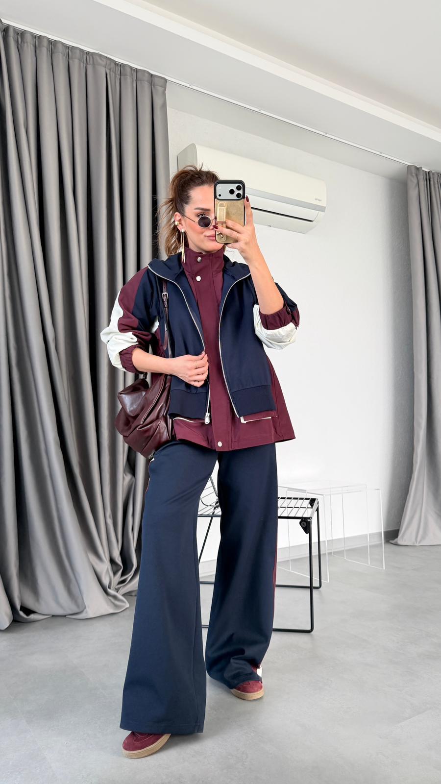 Rue Garnili Kapüşonlu Tasarım Takım