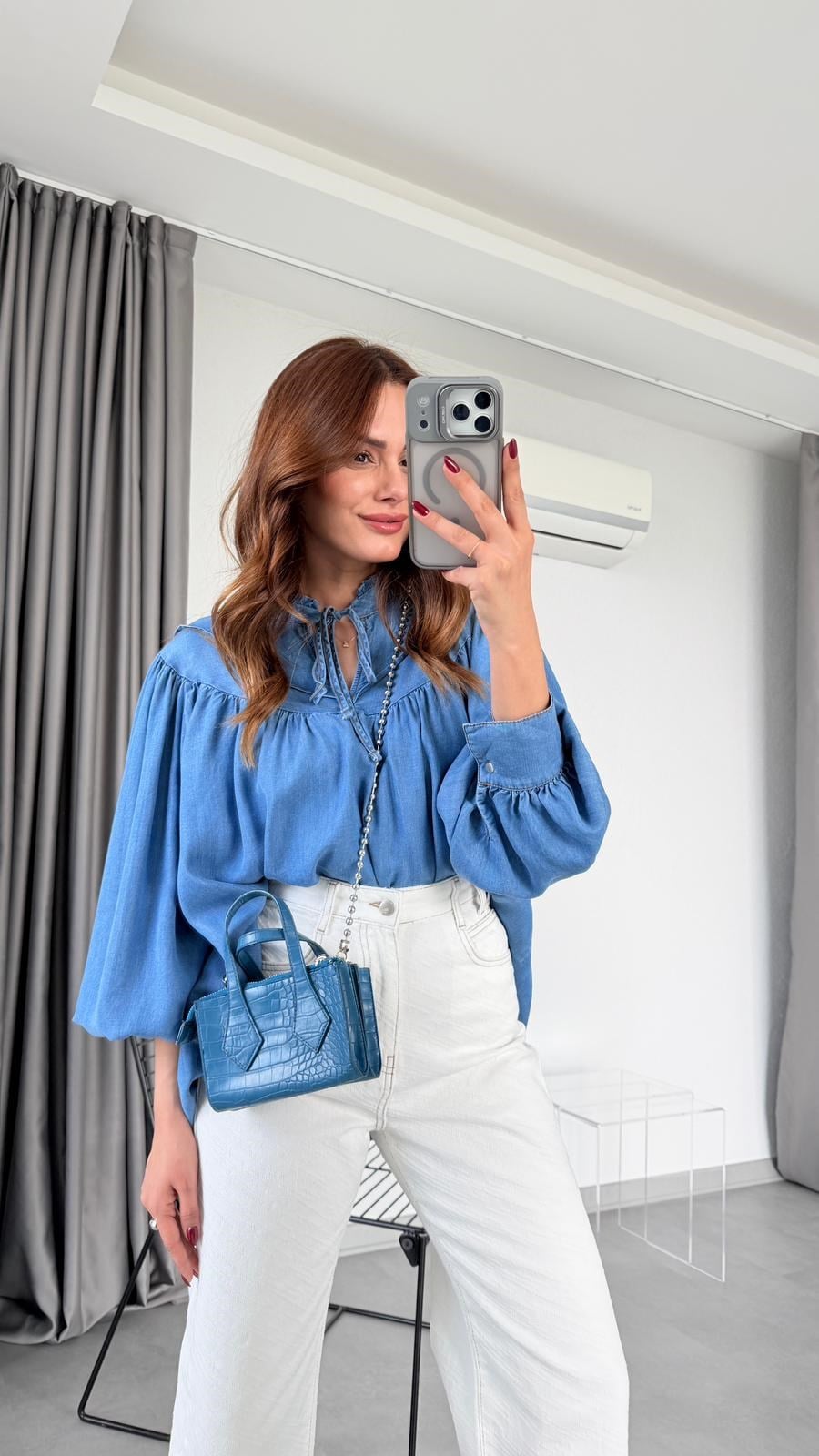 Denim Oversize Gömlek
