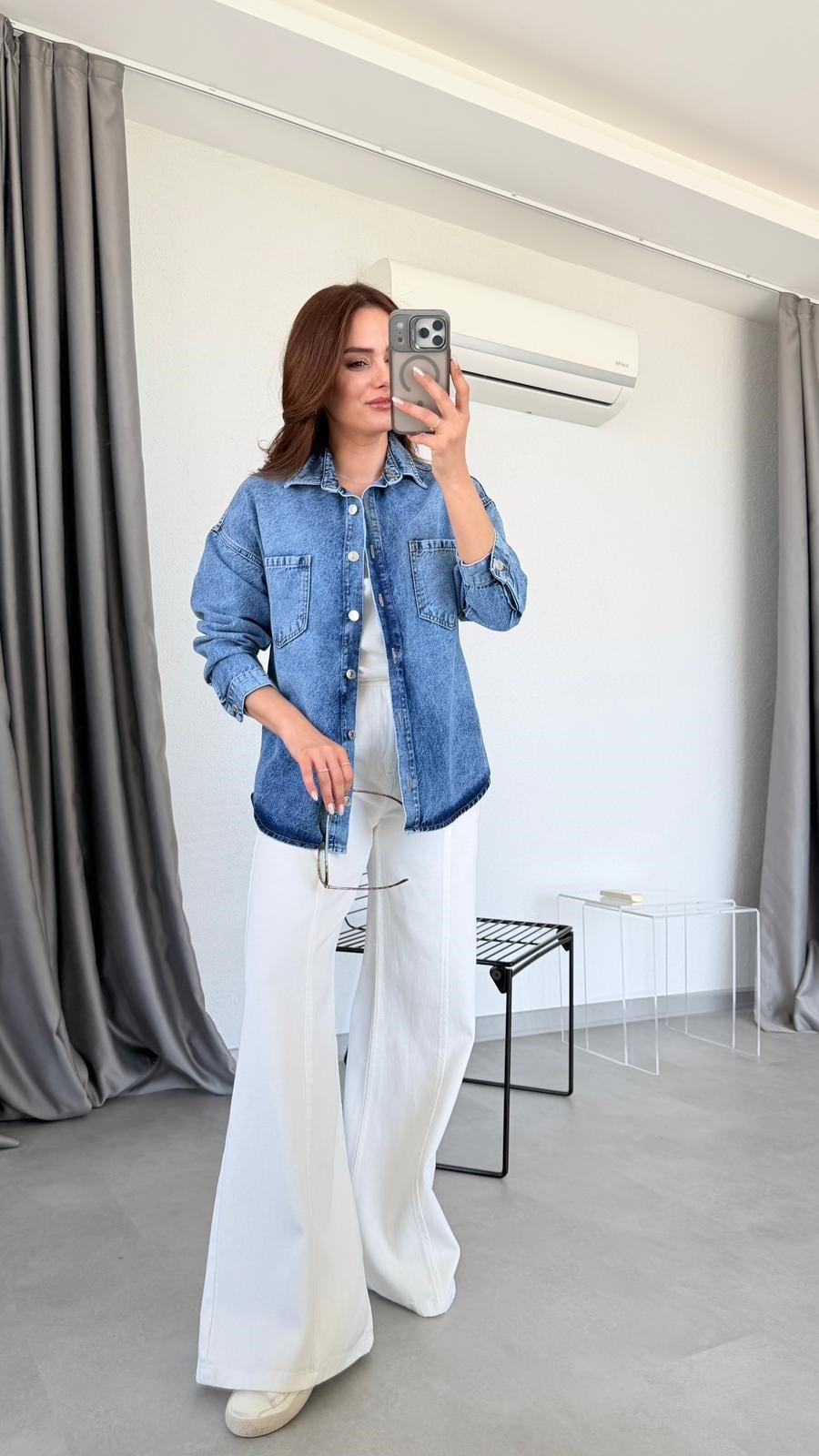 Mavi Melinda Taşsız Tensel Kot Ceket