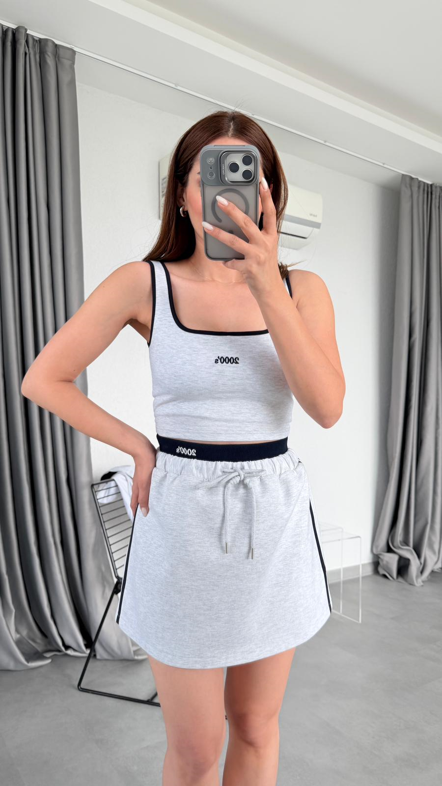 Cecilia Yazı Detaylı Crop Atlet