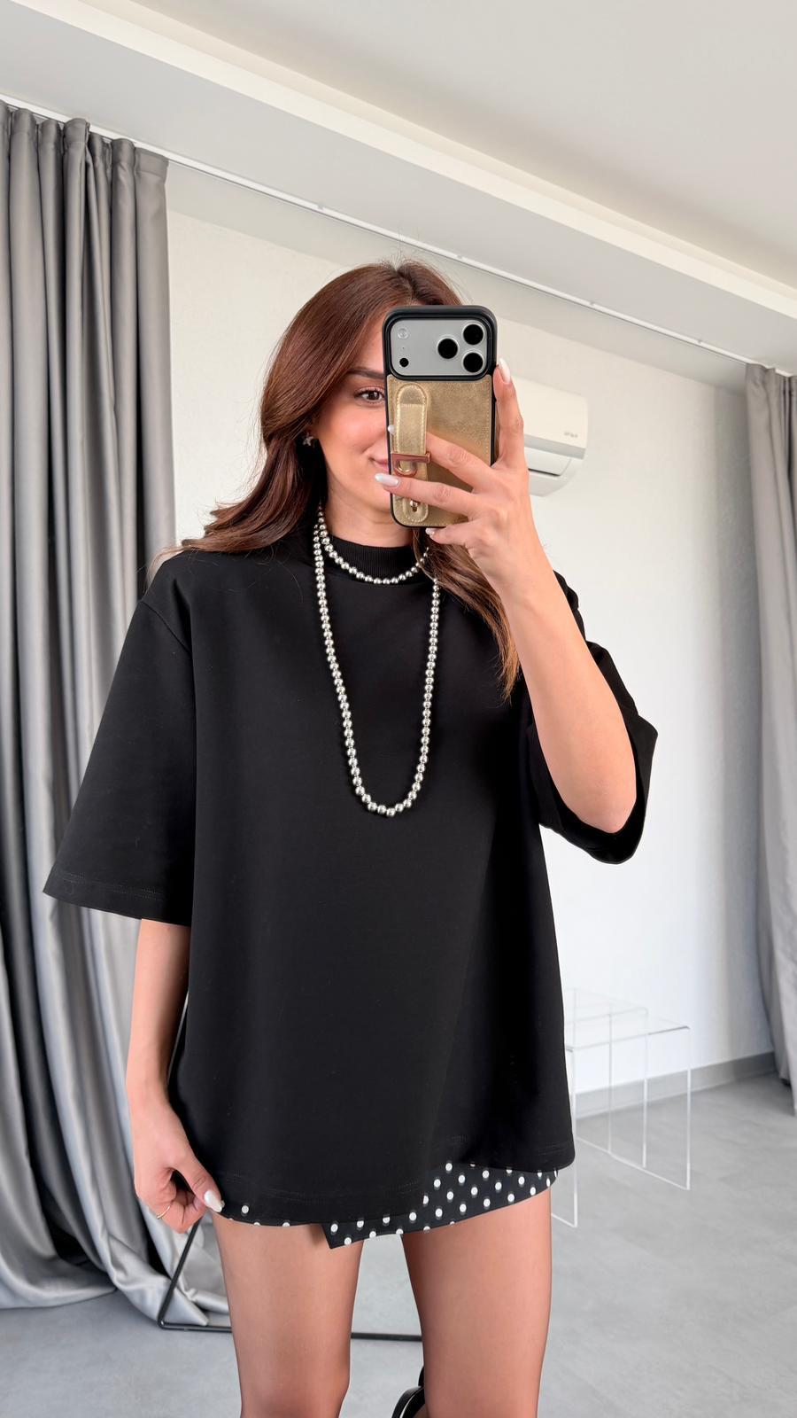 Celina Düz Vatkalı Tişört