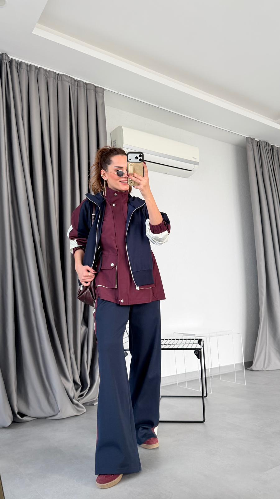 Rue Garnili Kapüşonlu Tasarım Takım