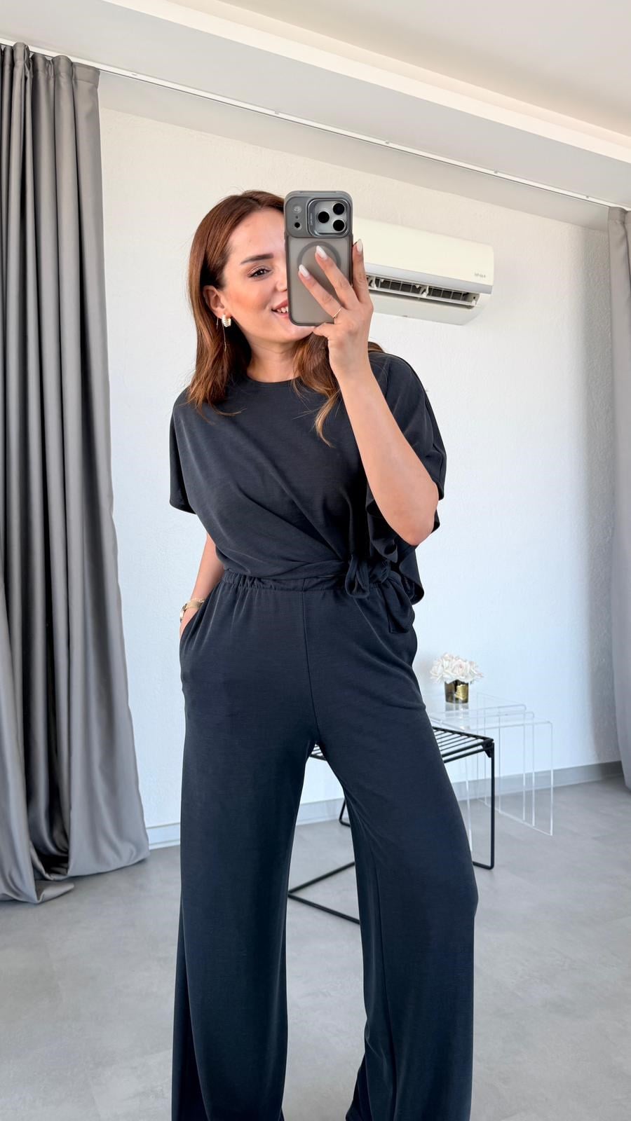 Siyah Imperia Asimetrik Kesim Modal Takım