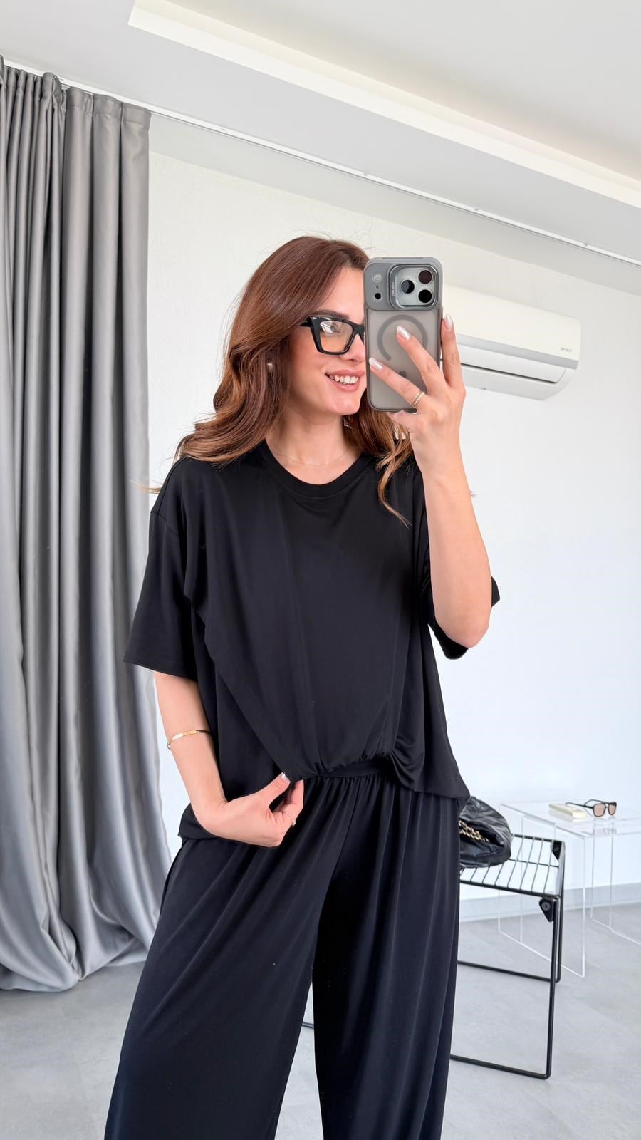 Siyah Tişört Pantolon Takım