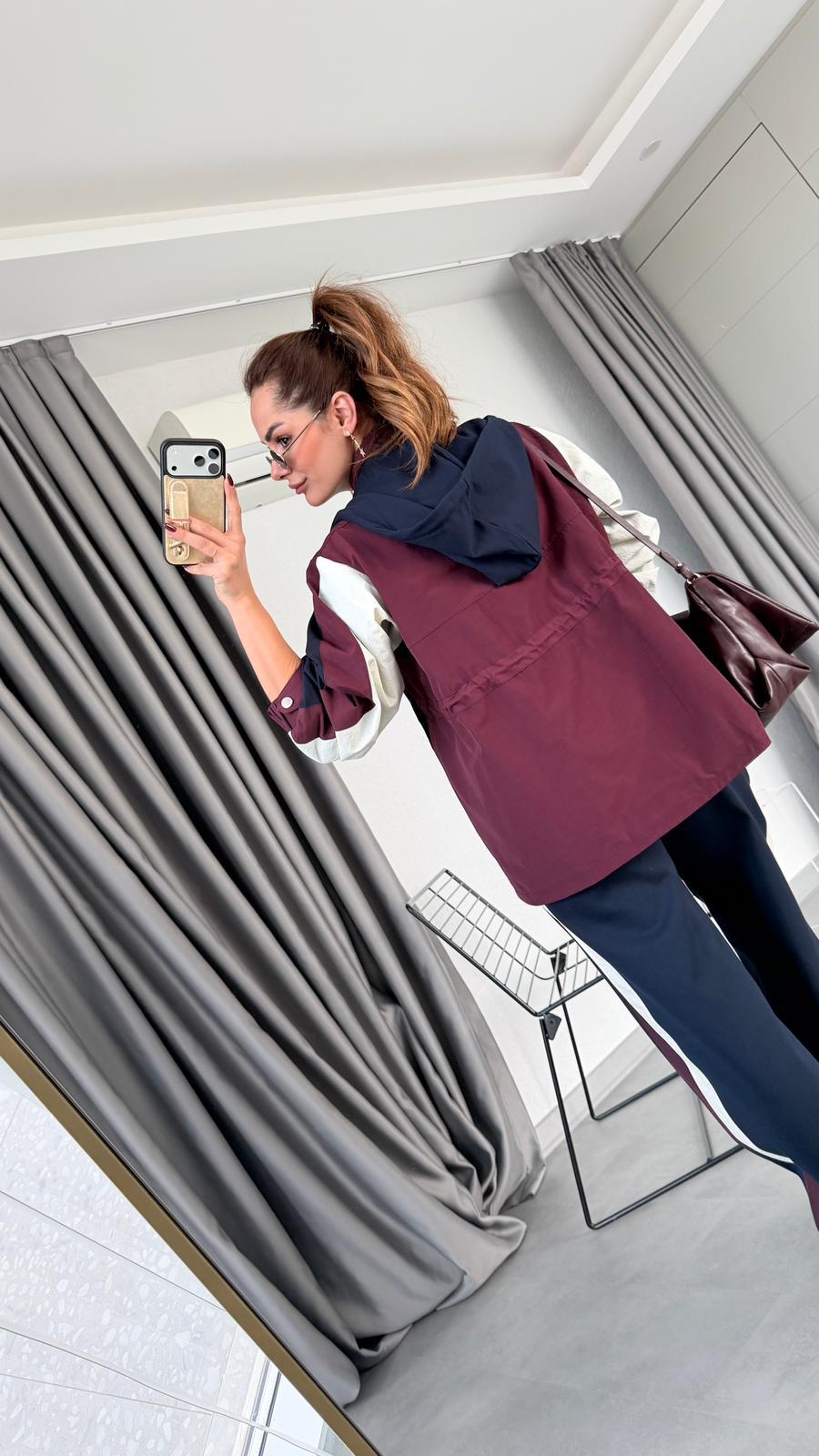 Rue Garnili Kapüşonlu Tasarım Takım