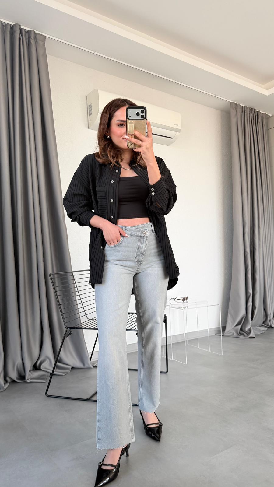 Dominic Kesik Paça Boyfit Jean