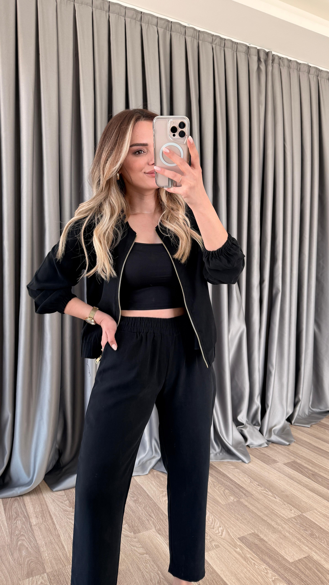 Lexi Fermuarlı Beli Lastikli Takım
