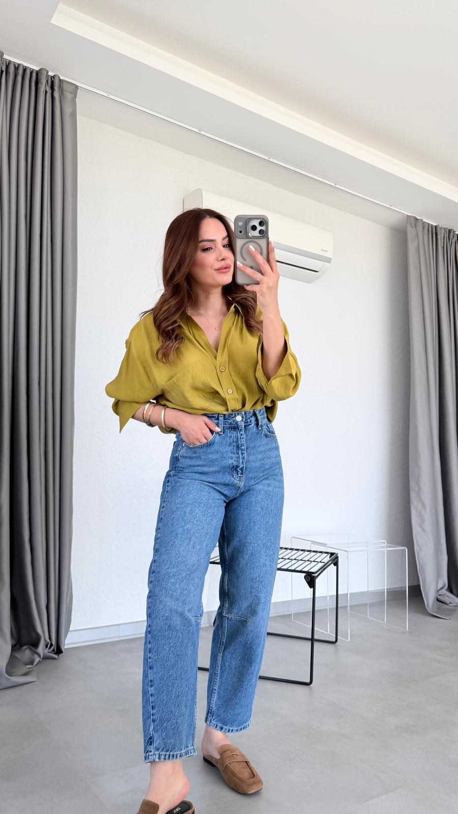 Bella Düşük Omuz Gömlek