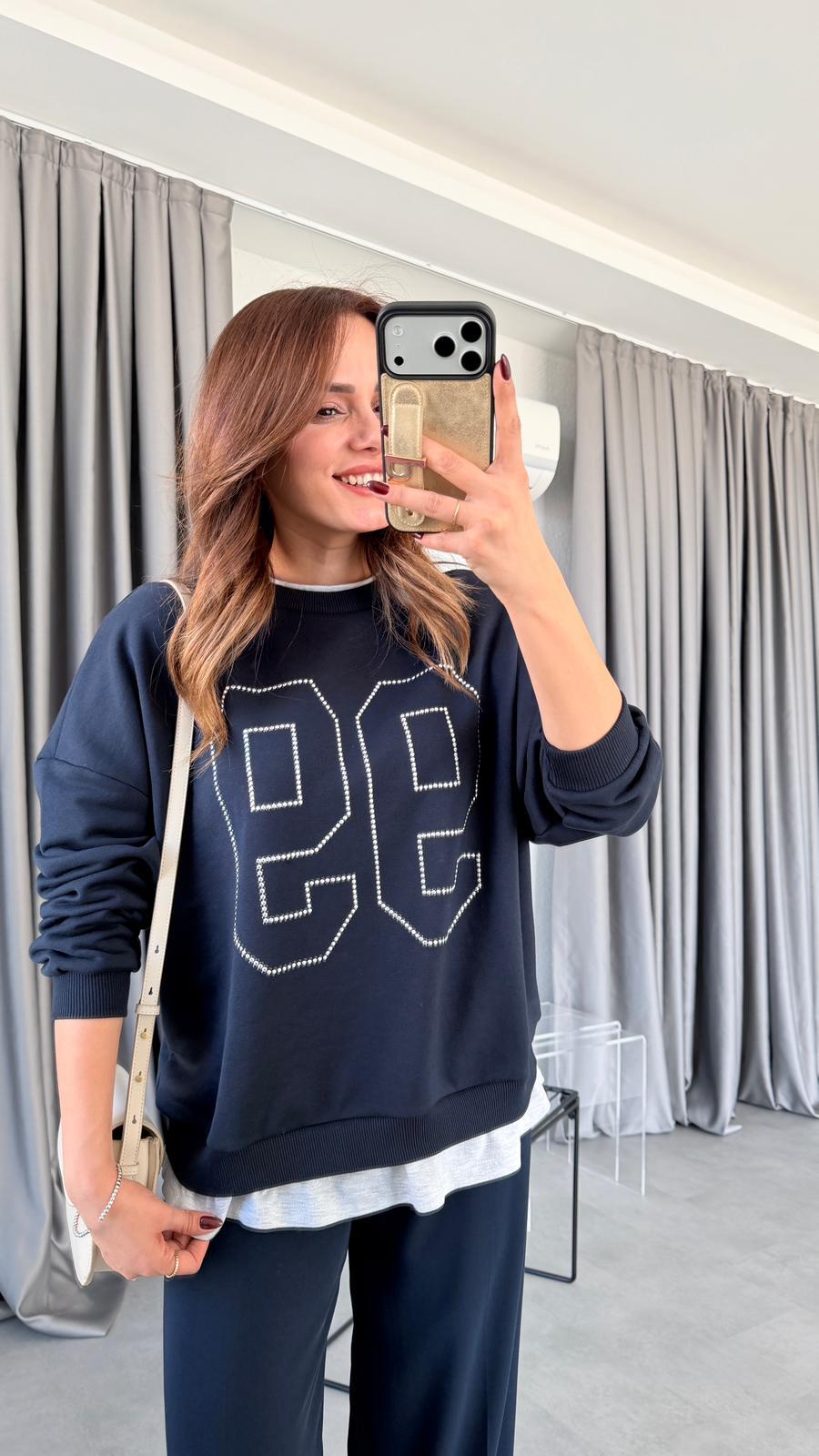 Wilma Yazı Baskılı Sweatshirt