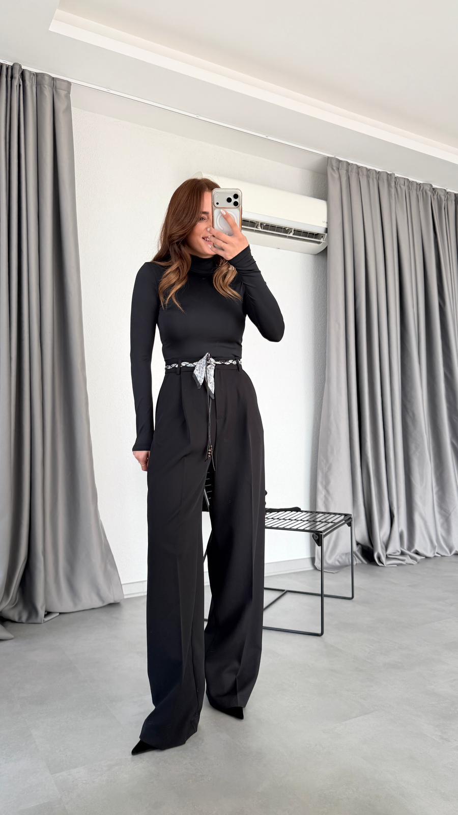 Kayle Fular Kemerli Pantolon