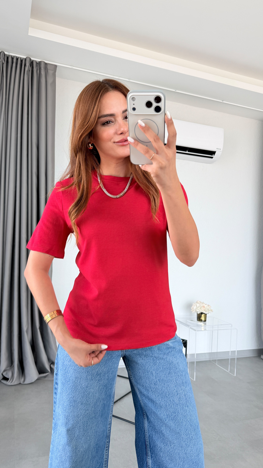 Kırmızı Weno Orginal Marka T-Shirt