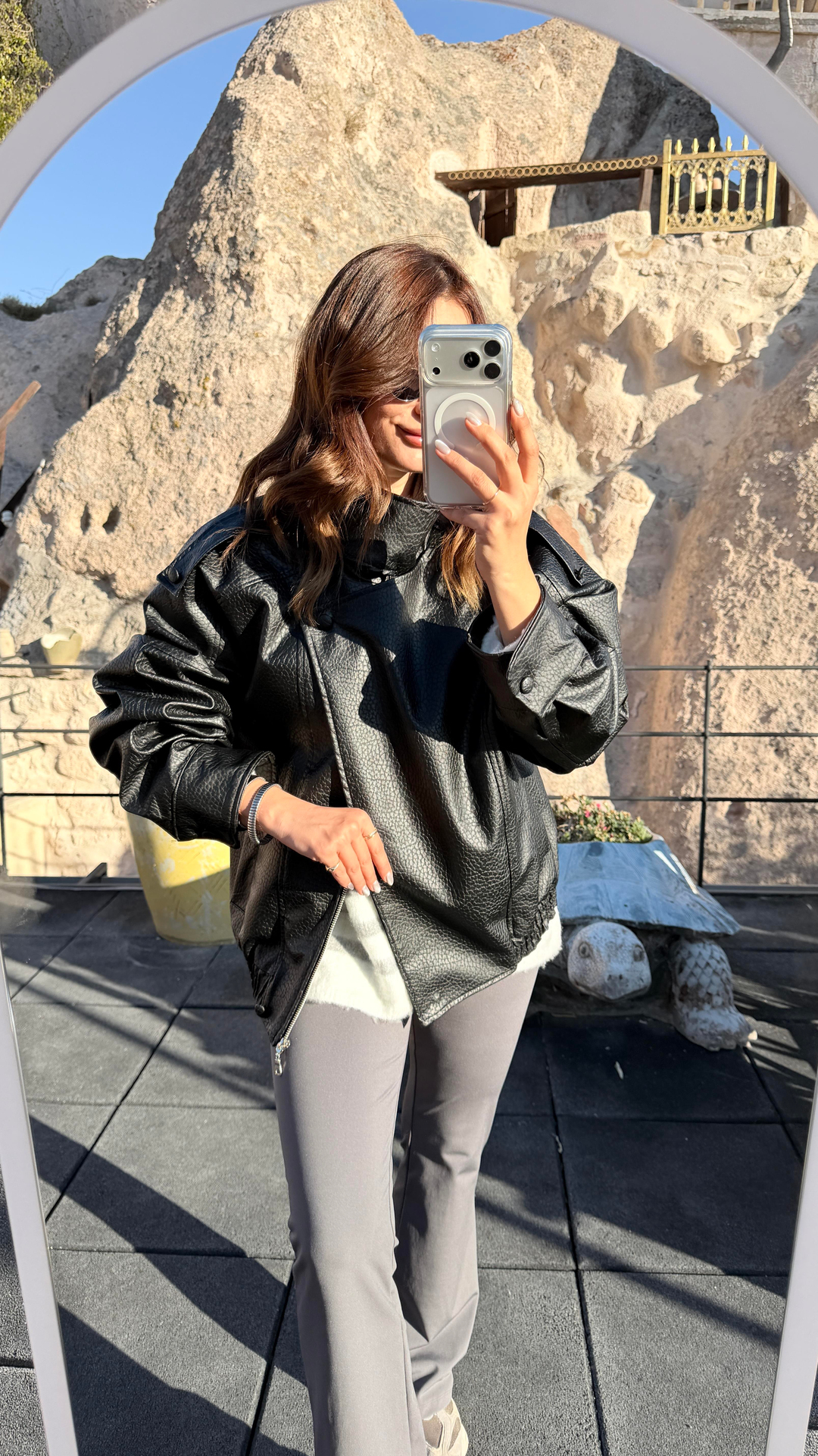 Cupra Siyah Deri Ceket