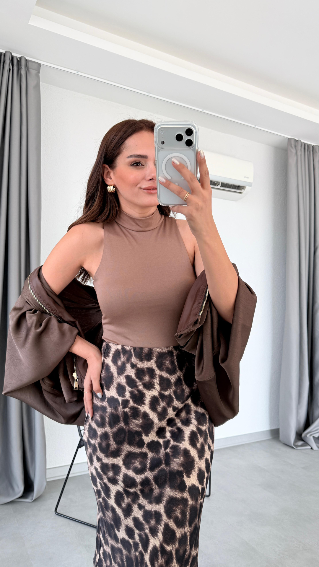 Franco Boğazlı Kolsuz Bodysuit