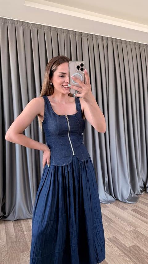Artemis Fermuarlı Bluz