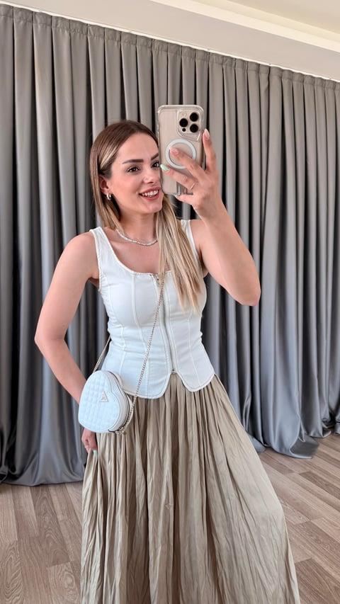 Artemis  Fermuarlı Bluz