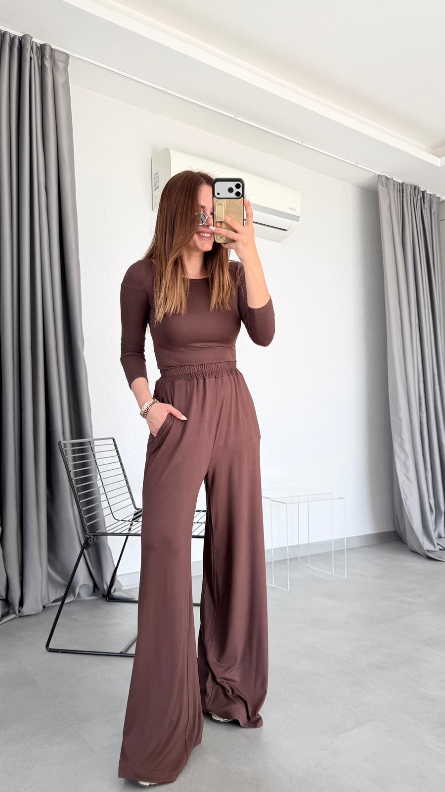 Briar Uzun Kollu Düz Takım