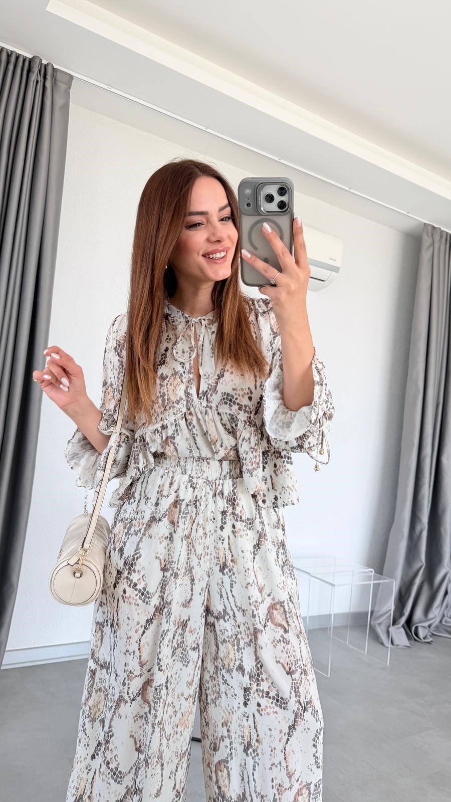 Yılan Desenli Bluz