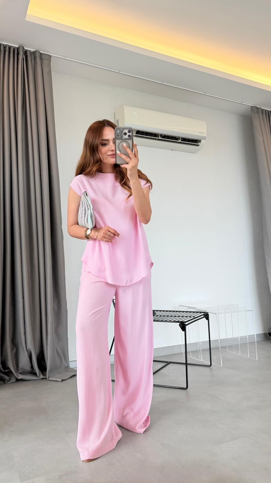 Pembe Tweety Salaş Bluz Pantolon Takım