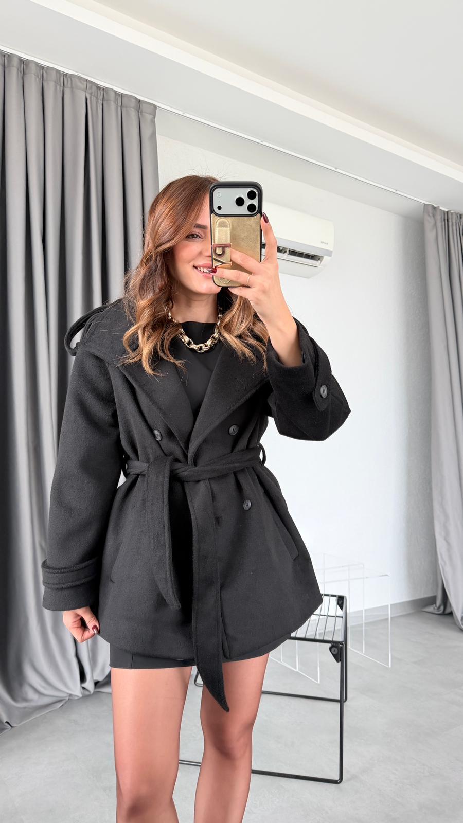 Kruvaze Kuşaklı Kaban