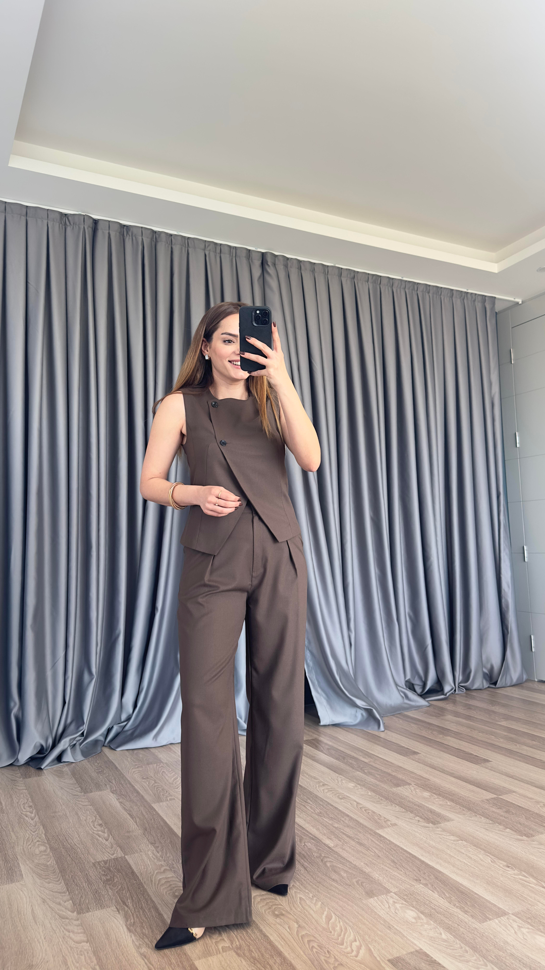 Flora Tasarım Yelek Pantolon Takım