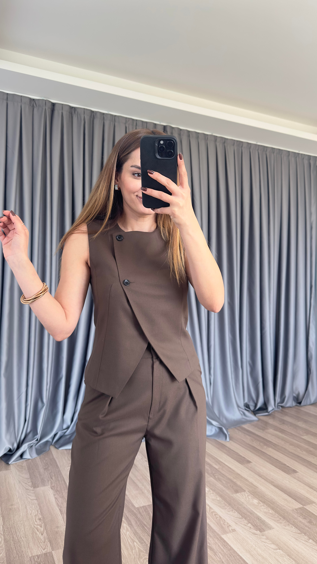 Flora Tasarım Yelek Pantolon Takım