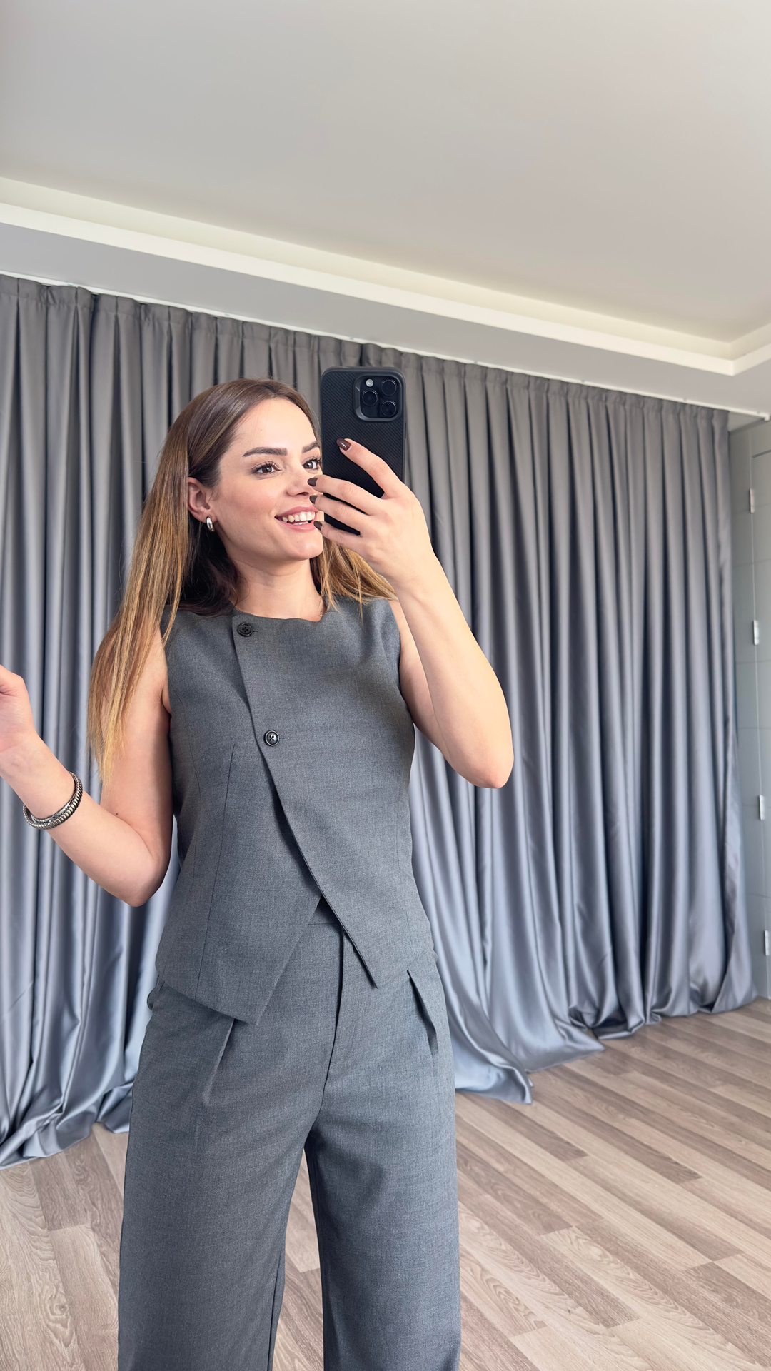 Flora Tasarım Yelek Pantolon Takım