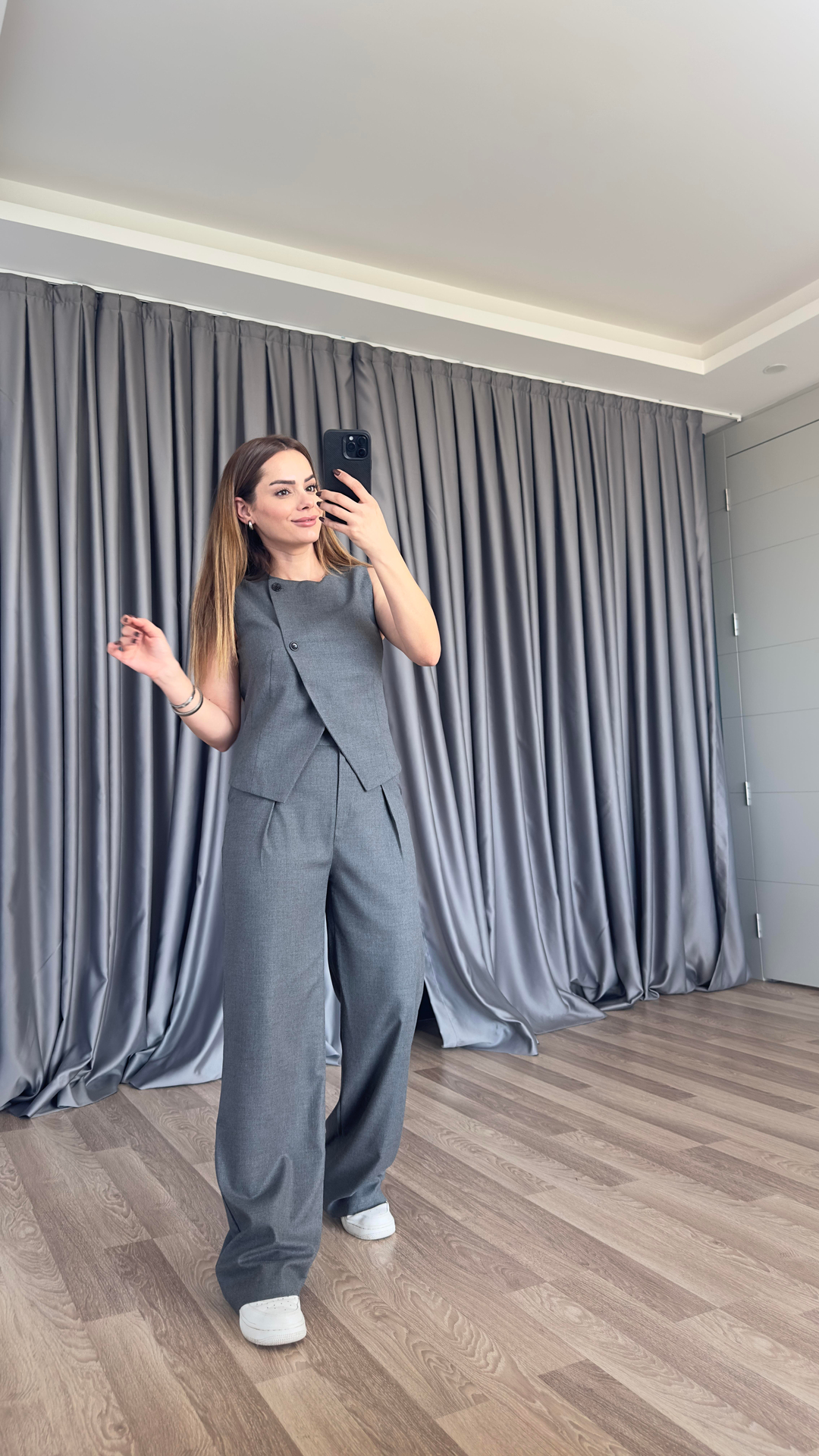 Flora Tasarım Yelek Pantolon Takım