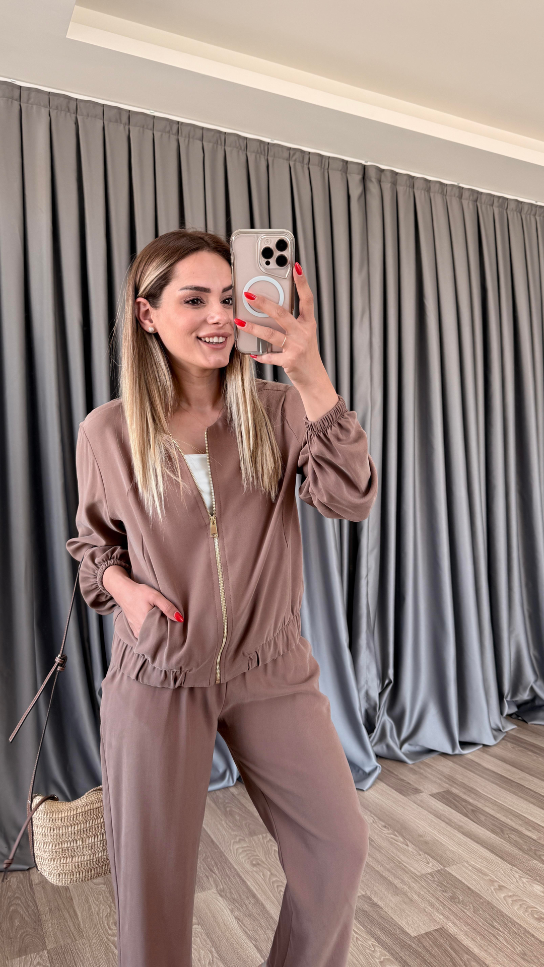 Lexi Fermuarlı Beli Lastikli Takım