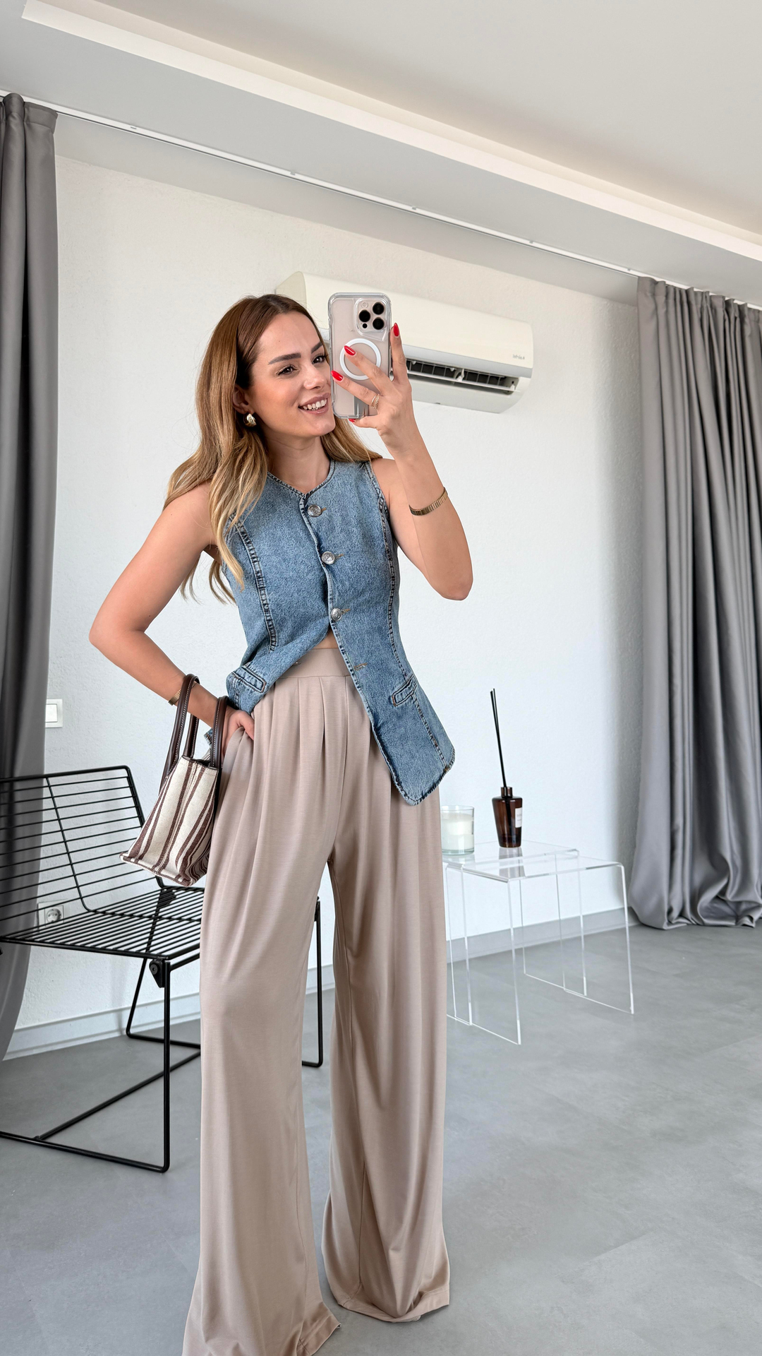Pelin Yıldız Butik | Aura Beli Lastikli Pantolon | Kadın Giyim