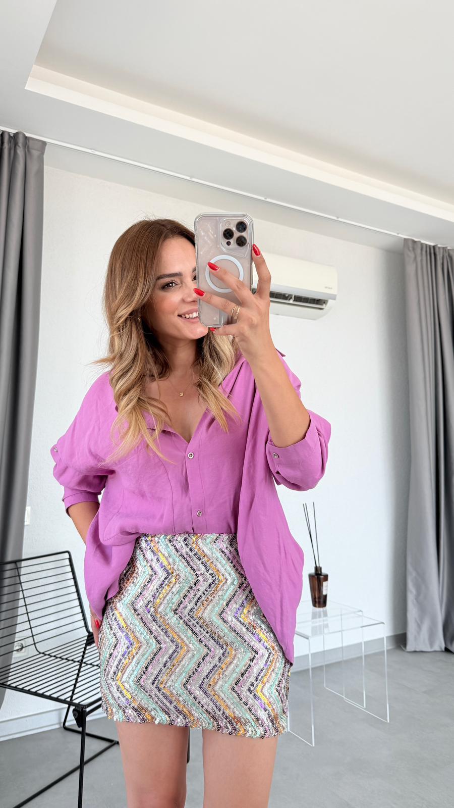 Pelin Yıldız Butik | Aura Pullu Etek | Kadın Giyim