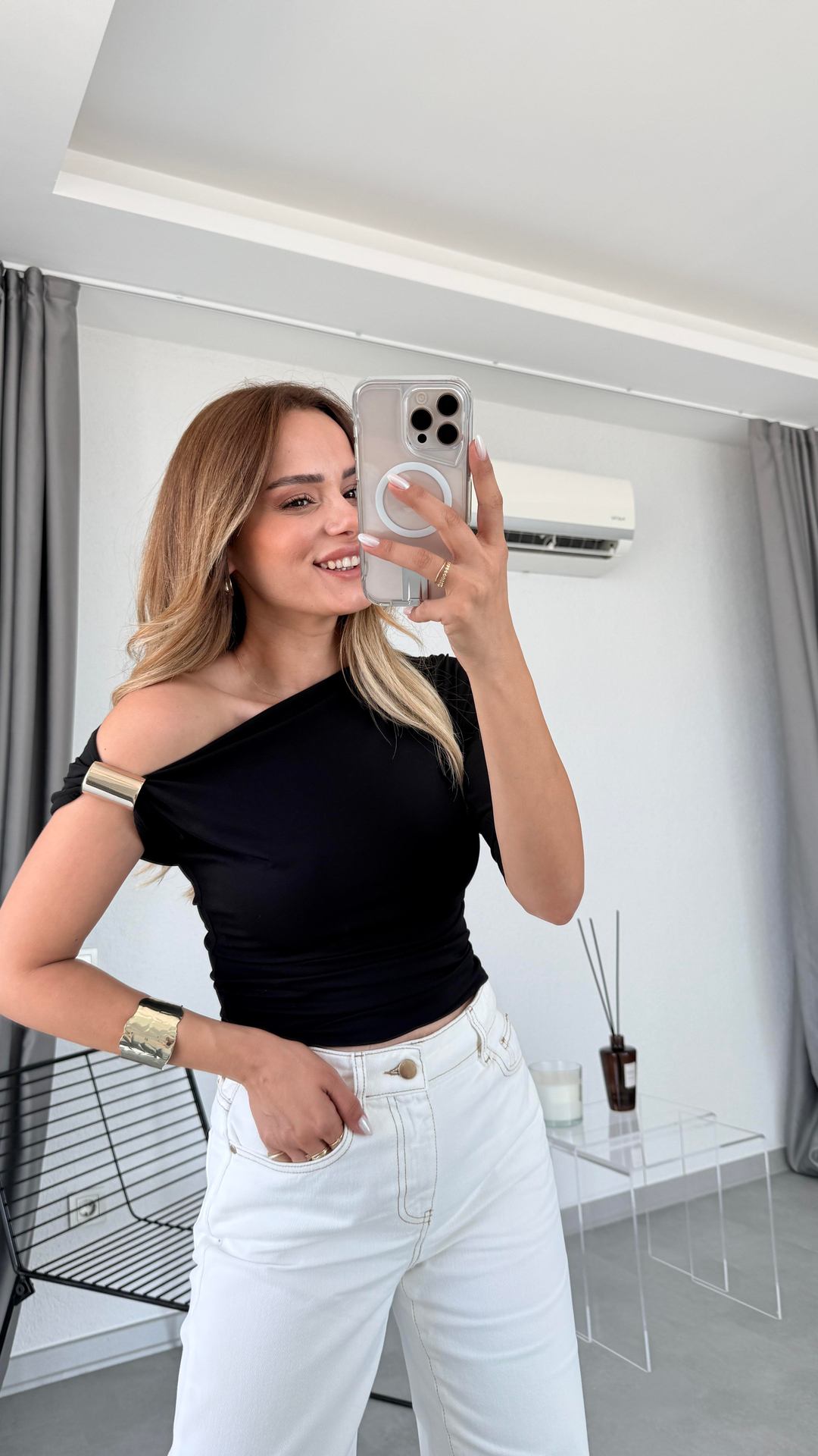 Pelin Yıldız Butik | Bella Tokalı Bluz | Kadın Giyim