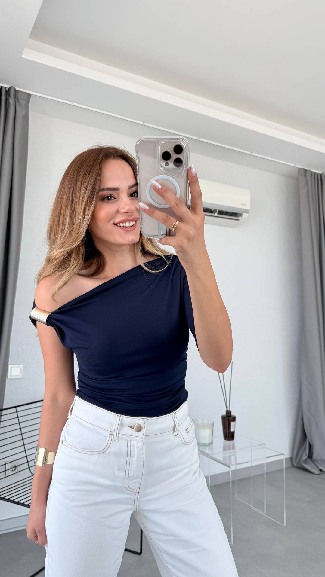 Pelin Yıldız Butik | Bella Tokalı Bluz | Kadın Giyim