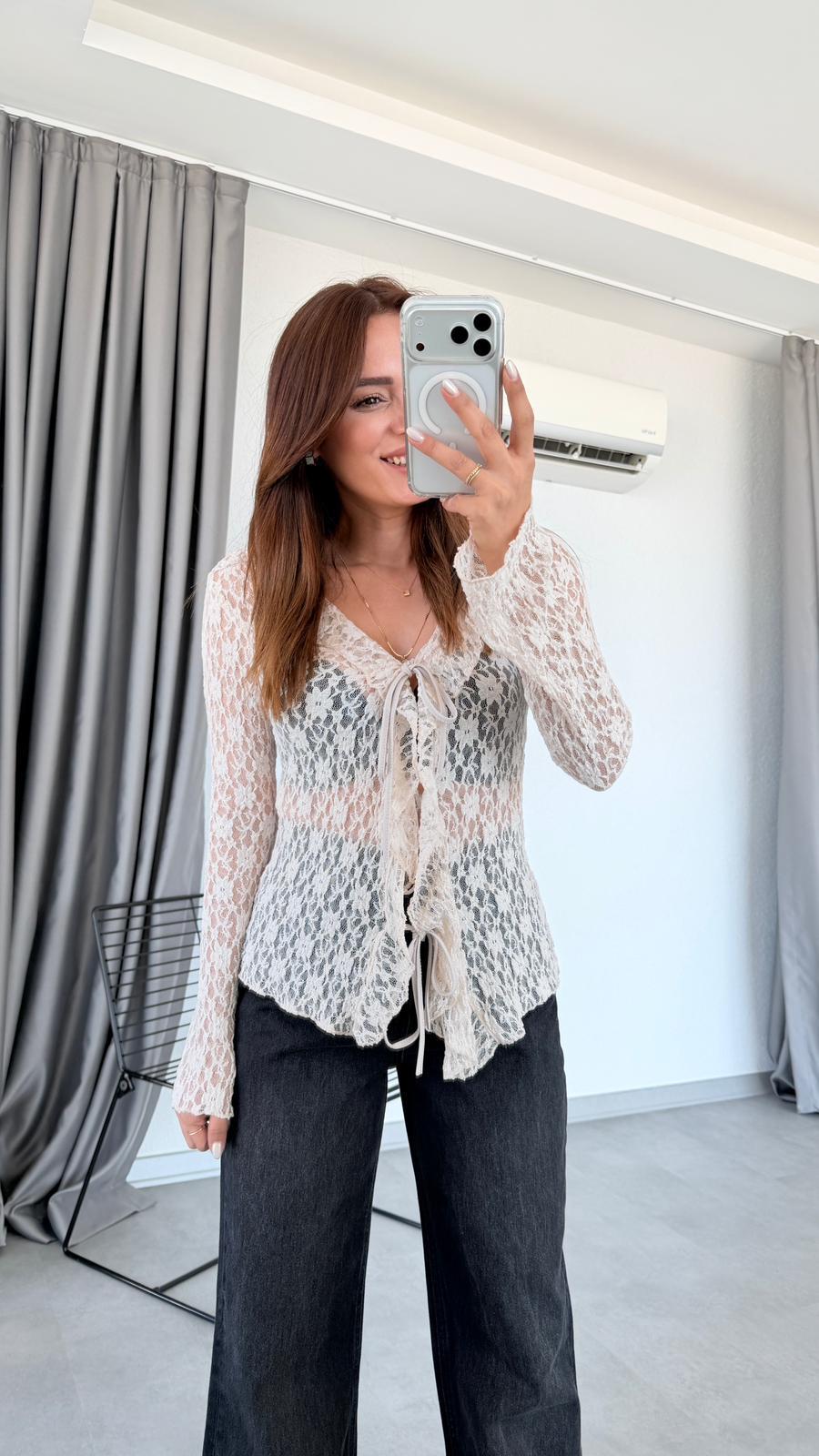 Pelin Yıldız Butik | Dantel Hırka | Mersin Butik