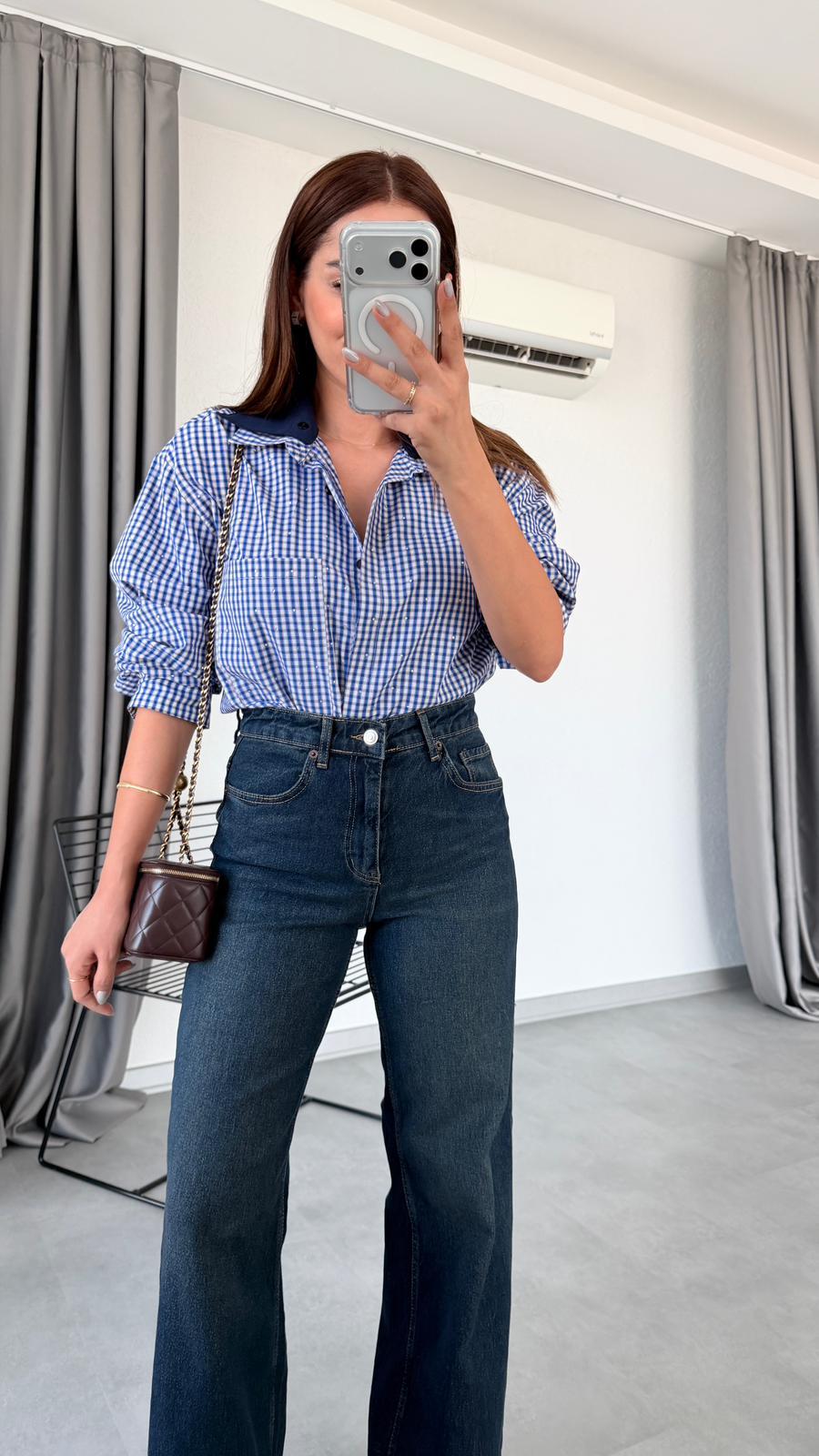 Pelin Yıldız Butik | Liana Geniş Paça Jean | Mersin Butik