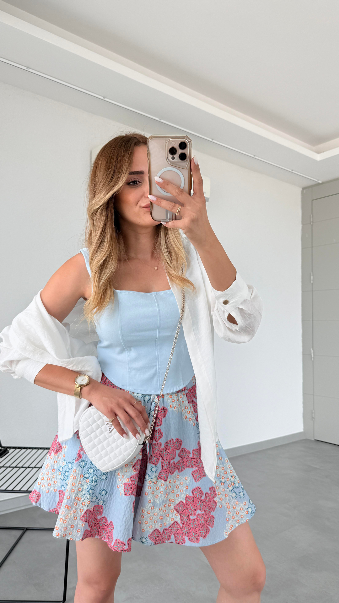 Pelin Yıldız Butik |  Mersin Desenli Şort | Kadın Giyim