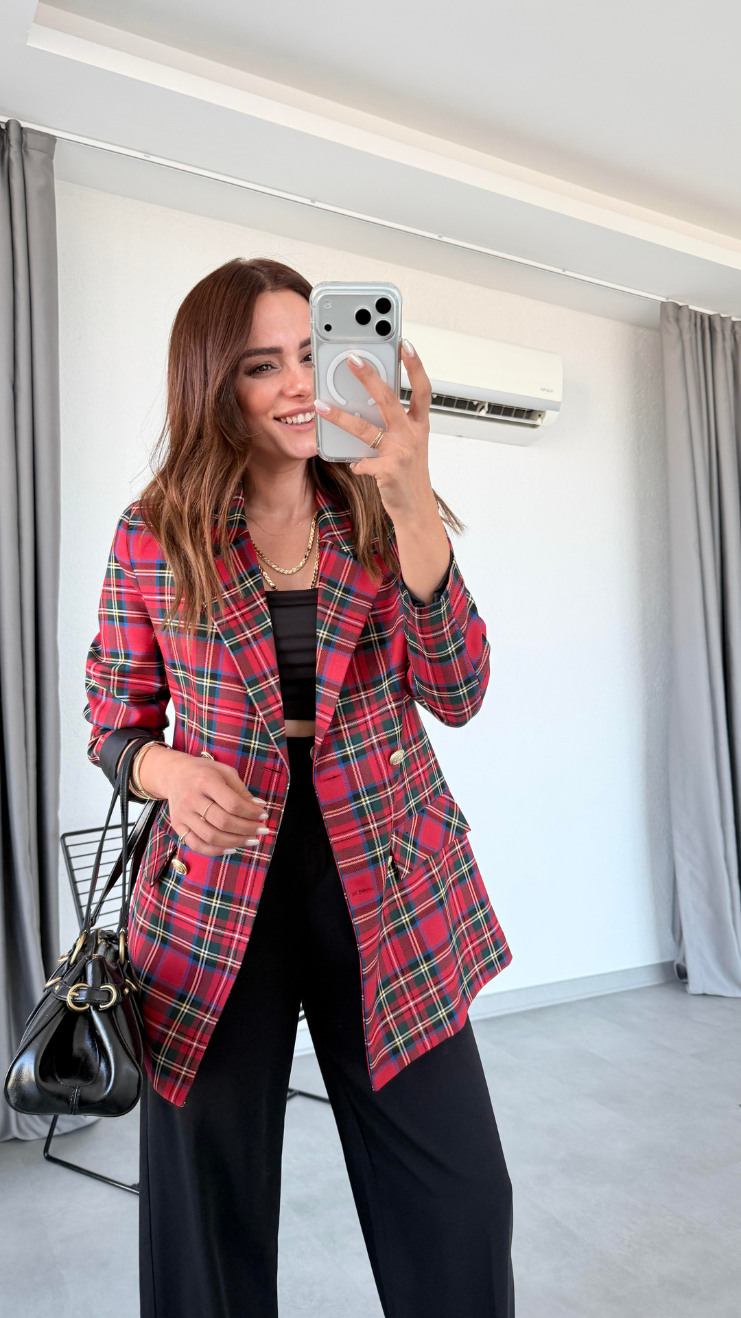 Pelin Yıldız Butik | Ruby Desenli Blazer Ceket | Mersin Butik