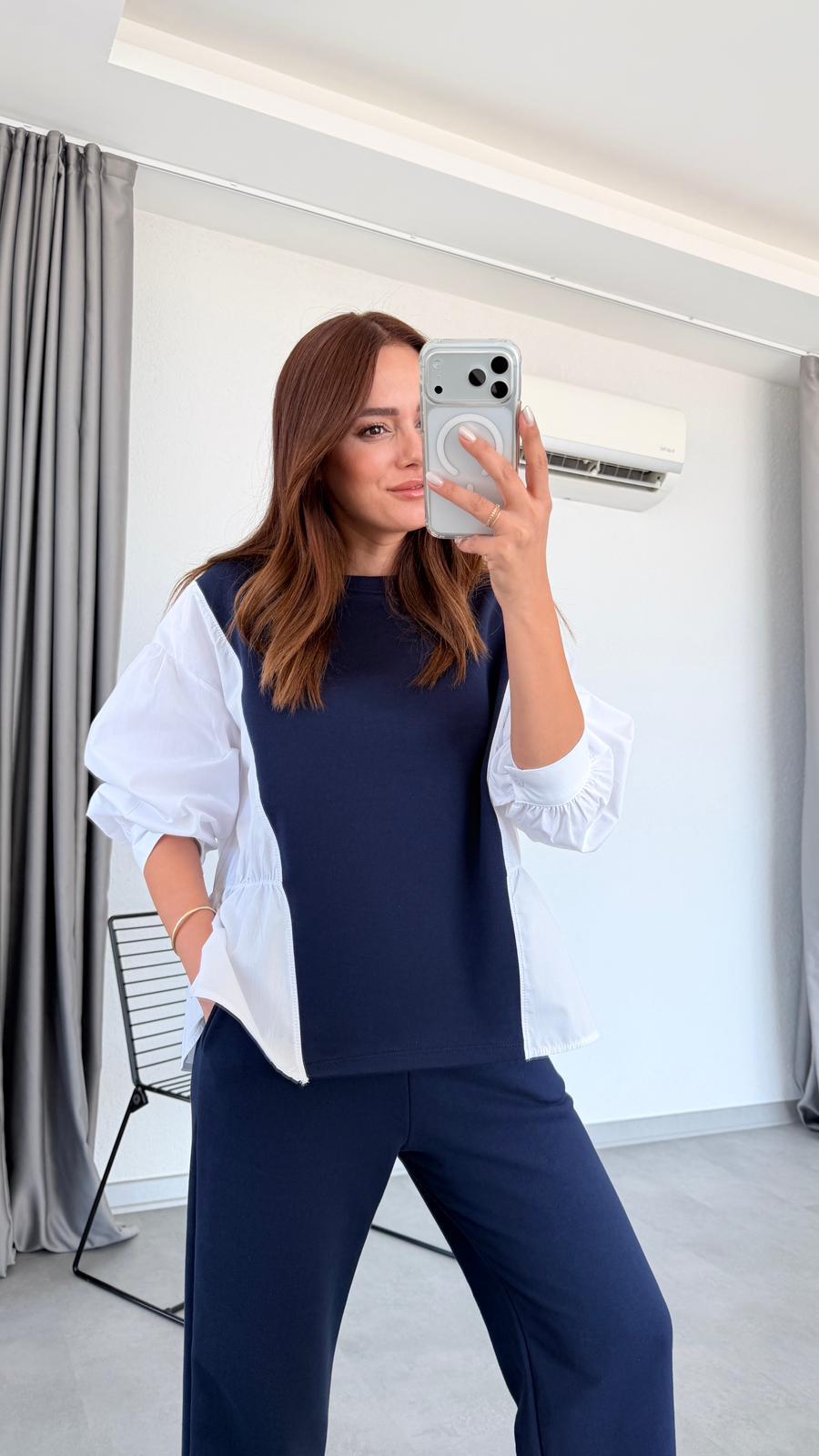 Pelin Yıldız Butik | Sweat Gömlek Detaylı Takım | Mersin Butik