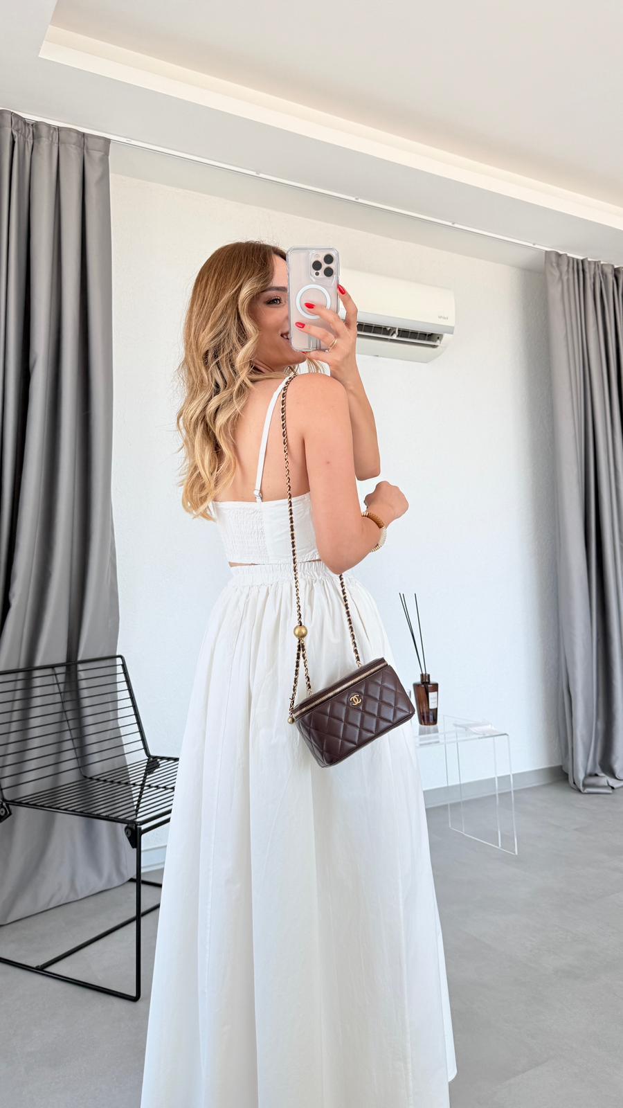 Pelin Yıldız Butik | Tina Arka Beli Lastikli Crop Etek Takım | Kadın Giyim