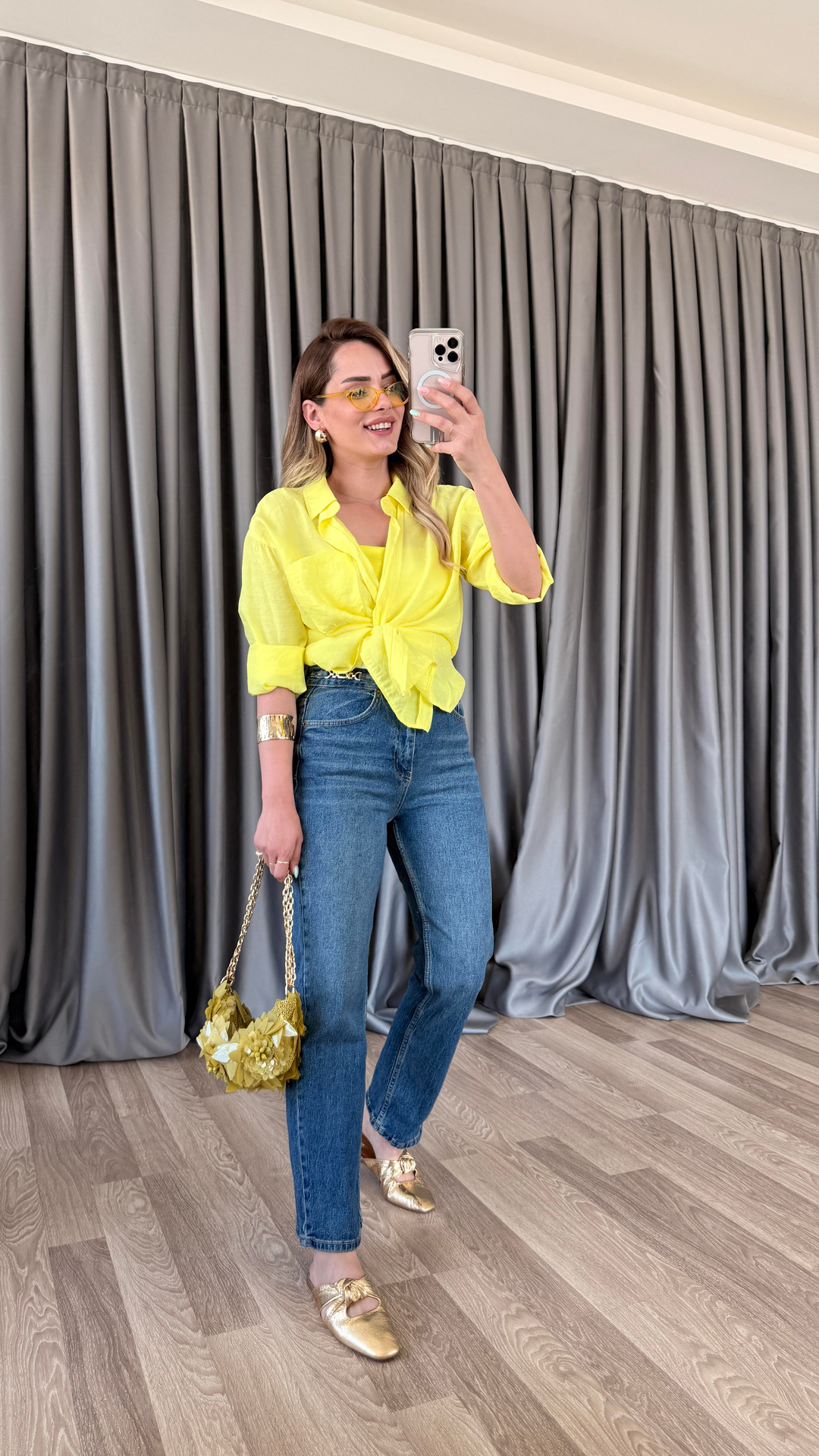 Sofia Gold Zincirli Jean