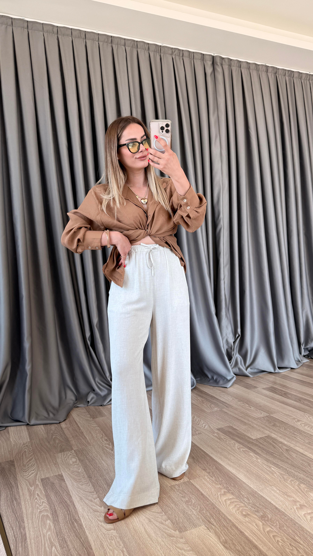 Sofia Keten Pantolon
