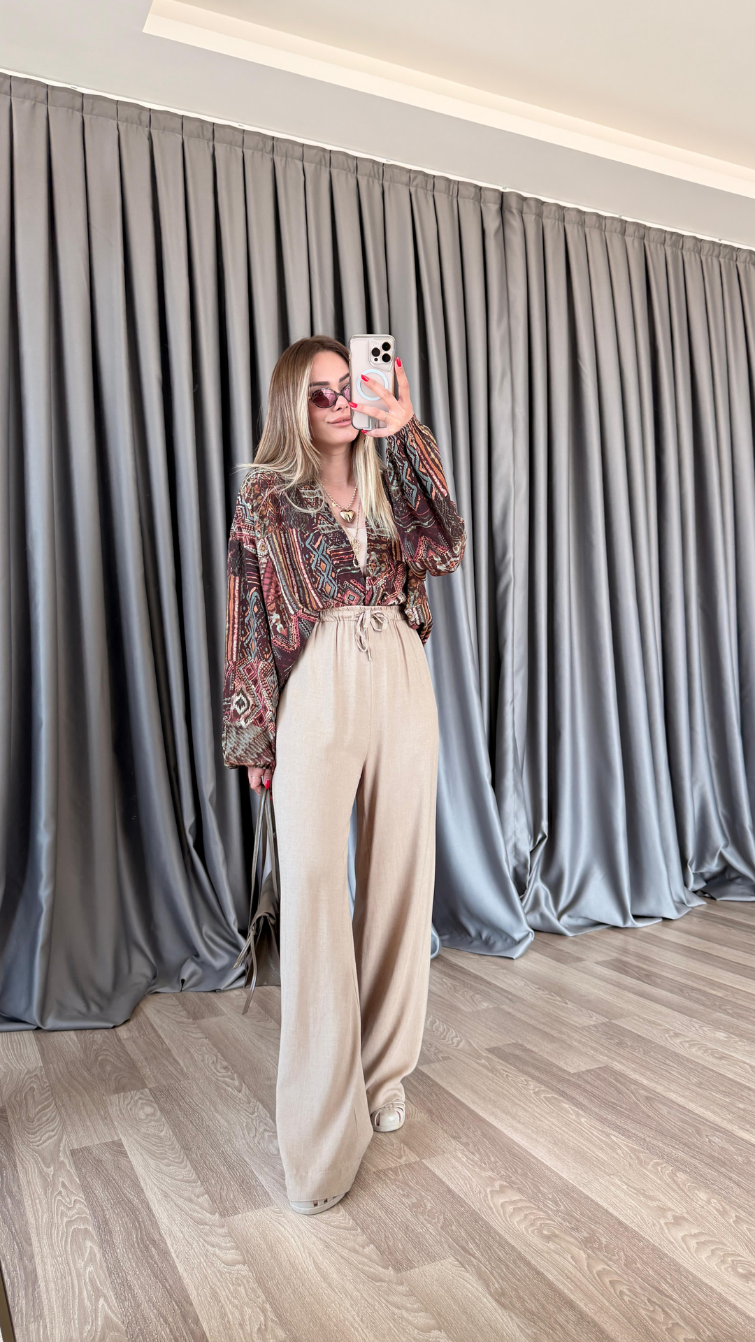 Sofia Keten Pantolon