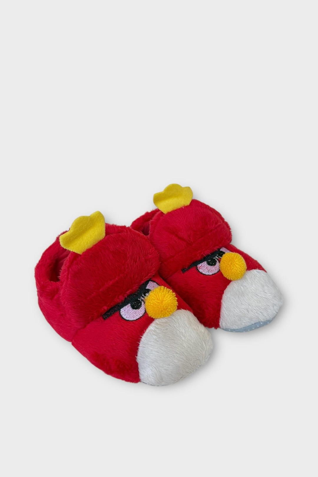 Çocuk Kızgın Ördek Figürlü Unisex Panduf KIRMIZI