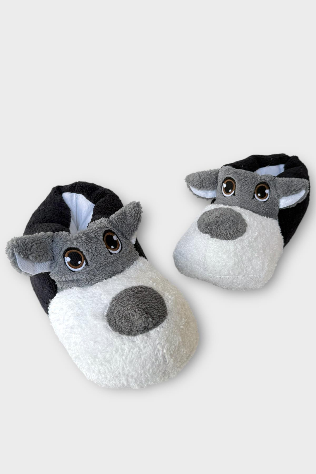 Unisex Panduf Ses Yapmayan Ev Patiği SİYAH - BEYAZ