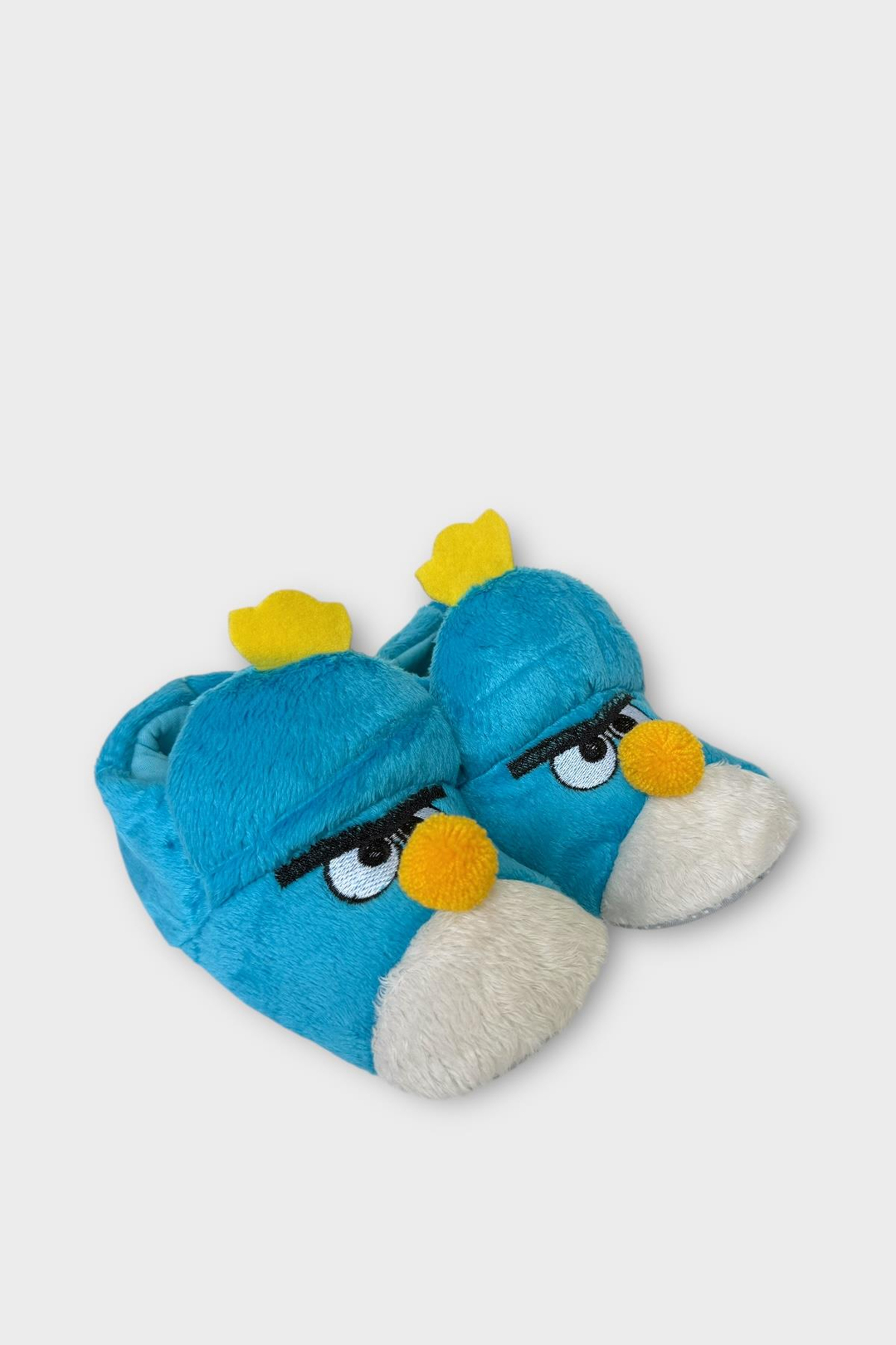 Çocuk Kızgın Ördek Figürlü Unisex Panduf MAVİ